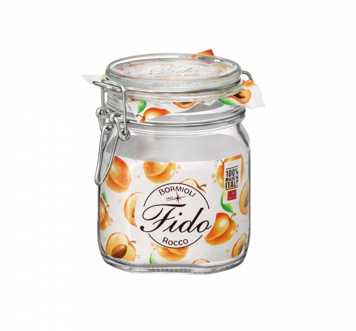 Dóza sklenice patentní 0,5L čtvercová  FIDO KUTIL Sklad7 401410.00