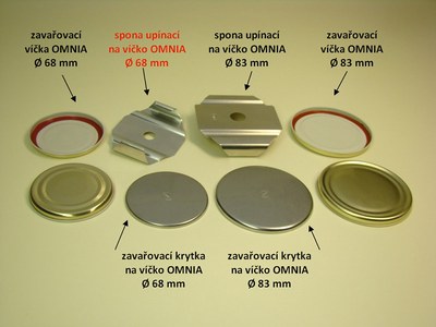 Spona zaváracia nerez na viečko ¤68mm 5ks