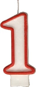 Svíčka dortová číslice ´´1´´ 7,5cm KUTIL Sklad7 2337001.00