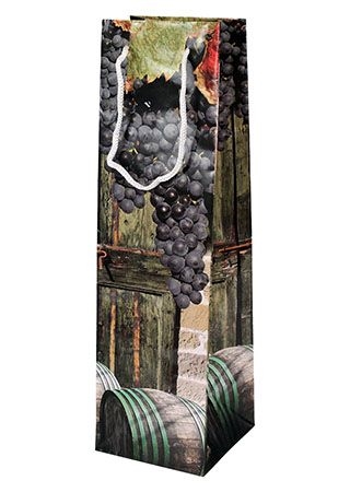 Taška dárková 35x10x10cm na víno  HROZNY/VÍNO KUTIL Sklad7 7905900.00