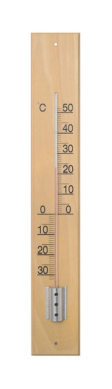 Teploměr pokojový/venkovní dřevěný 50x9cm  SCHNEIDER KUTIL Sklad7 8673201.00