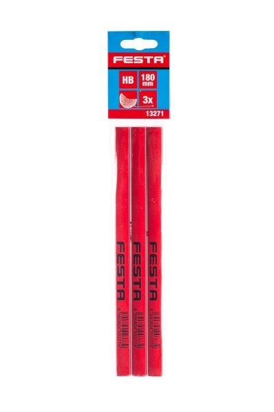 Tužka tesařská 18cm 3ks blistr KUTIL Sklad7 8013271.00