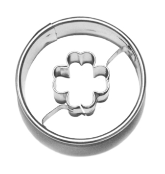 Vykrajovačka kolečko/střed čtyřlístek nerez ¤40mm  CZ KUTIL Sklad7 7749400.00