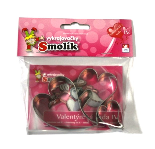 Vykrajovačka sada valentýnská srdce 3ks nerez  CZ KUTIL Sklad7 7747650.00