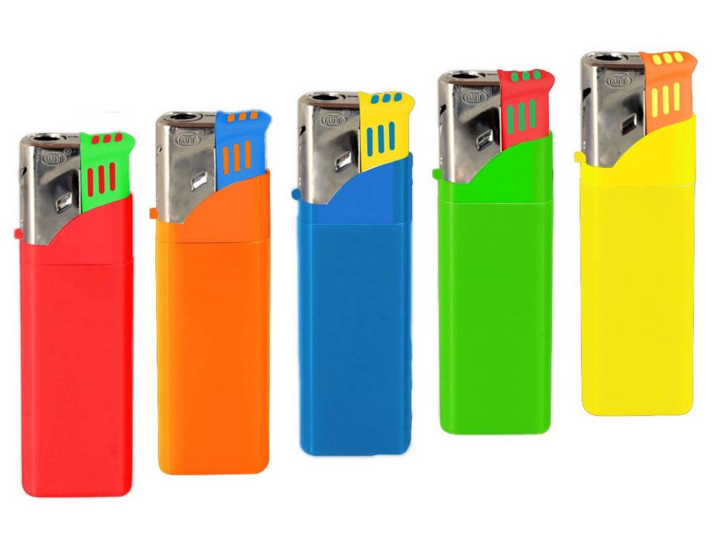 Zapalovač AiT piezo plynový cigaretový tryska  TURBO neon KUTIL Sklad7 8661160.00
