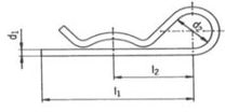 Závlačka pružná ¤4x65mm Zb (odběr bal.10ks) KUTIL Sklad7 7992104.00