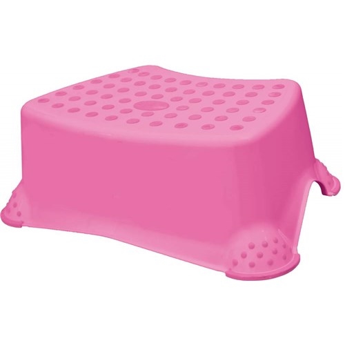 Stolička taburet protiskluzová 41x29x14cm 80kg  KEEEPER růžová KUTIL Sklad7 4715639.00