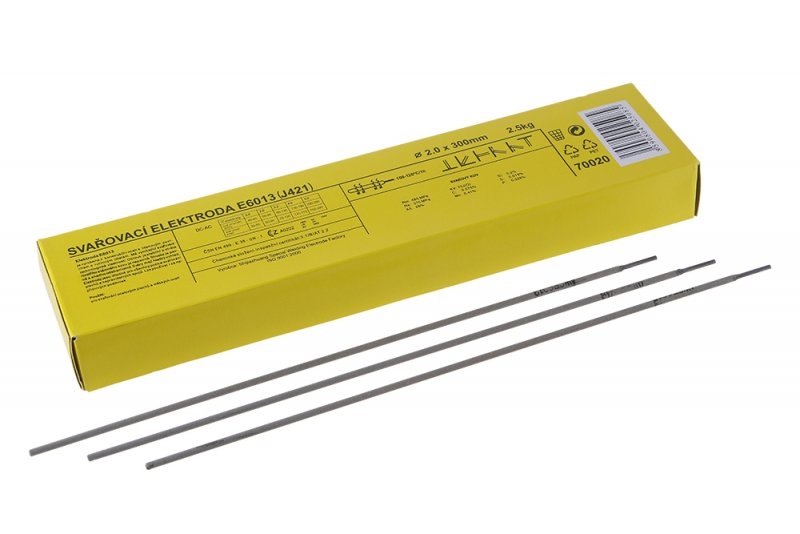 Elektrody svařovací rutilová E6013 (J421) ¤2,0mm 2,5kg KUTIL Sklad7 8070020.00