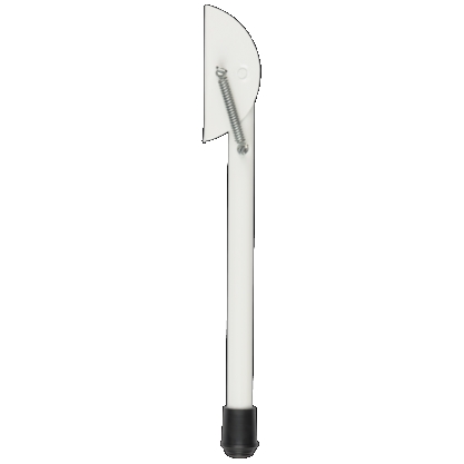 Zarážka dveřní trubka bílá 25cm KUTIL Sklad7 8288213.00