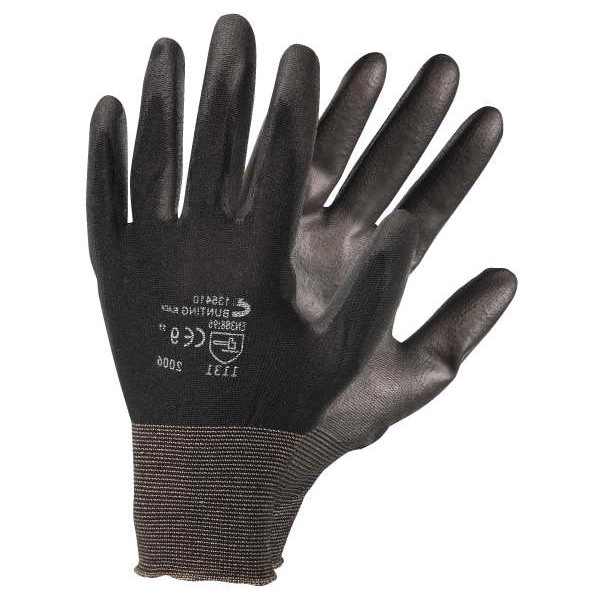 Rukavice pracovní nylon/PU BUNTING BLACK XL(10) KUTIL Sklad7 8335411.00