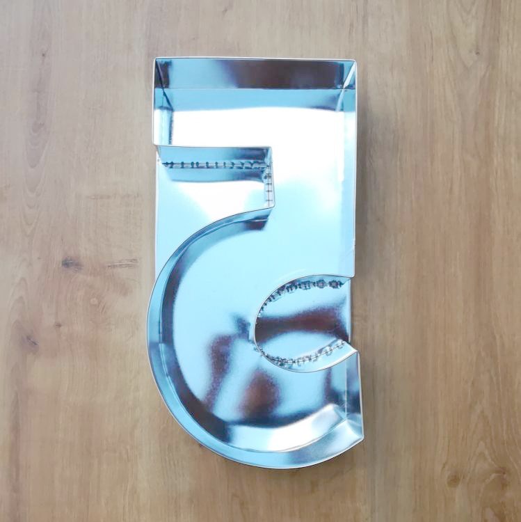 Forma dortová číslice 5 výška 34cm  CZ
