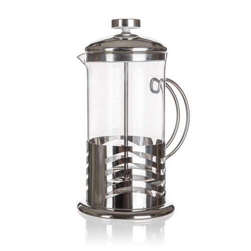Konvice french press 600ml sklo/nerez s filtrem  WAVE KUTIL Sklad7 4715971.00