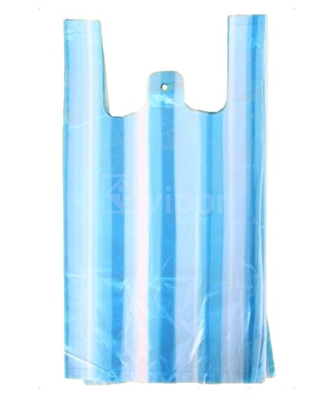 Taška mikroten 4kg/100ks bílo-modré pruhy