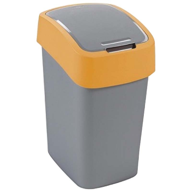 Koš odpadkový výklopný 25L  FLIPBIN stříbrná/oražová KUTIL Sklad7 9692171.30