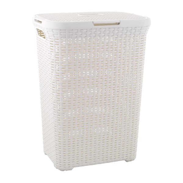 Kôš špinavá bielizeň 60L RATAN STYLE krémová