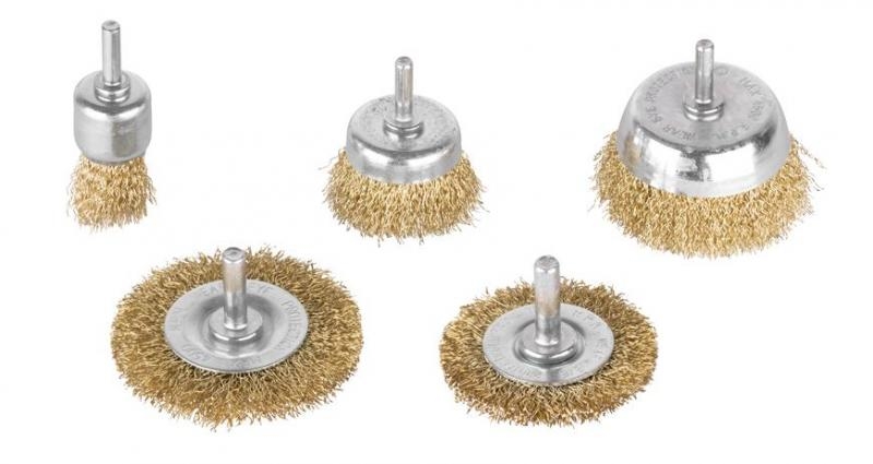 Kartáče rotační sada Fe/Mosaz trn ¤6mm 5ks  STREND PRO KUTIL Sklad7 8712484.00