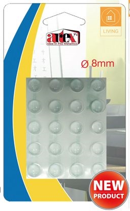 Chránič nábytku nárazník silikon ¤8mm 20ks  ARTEX KUTIL Sklad7 9320264.00