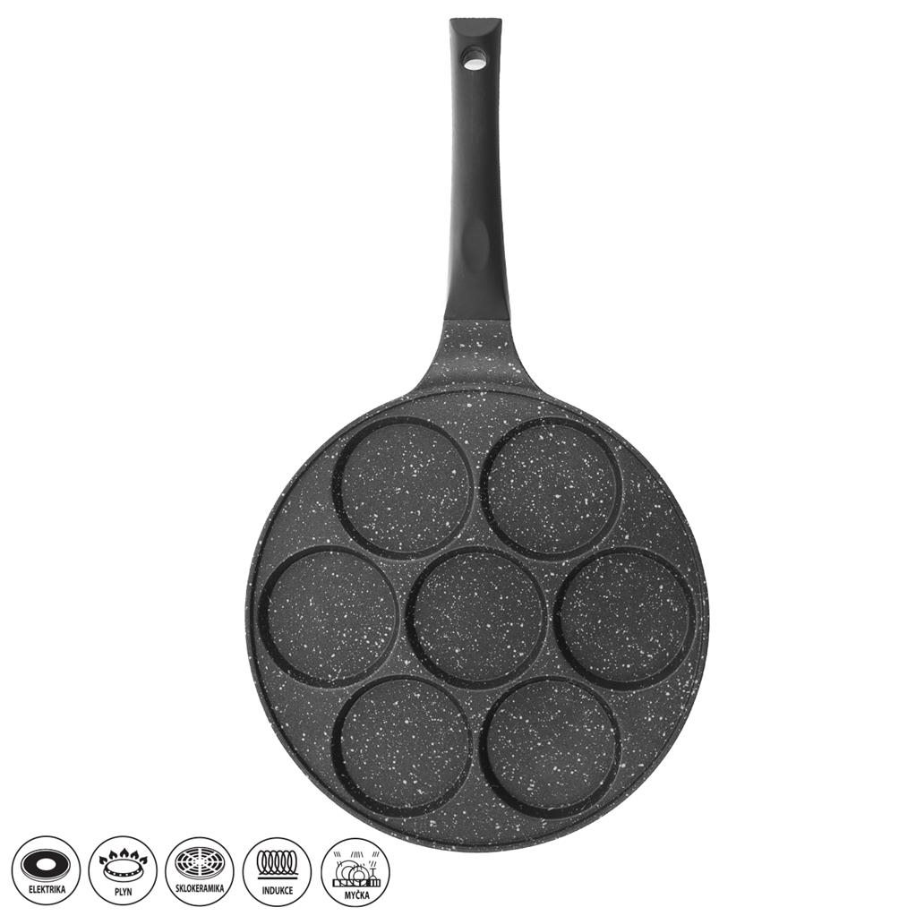 Pánev na lívance granit ¤27cm 7x oko GRANDE vč. indukce KUTIL Sklad7 2612974.00