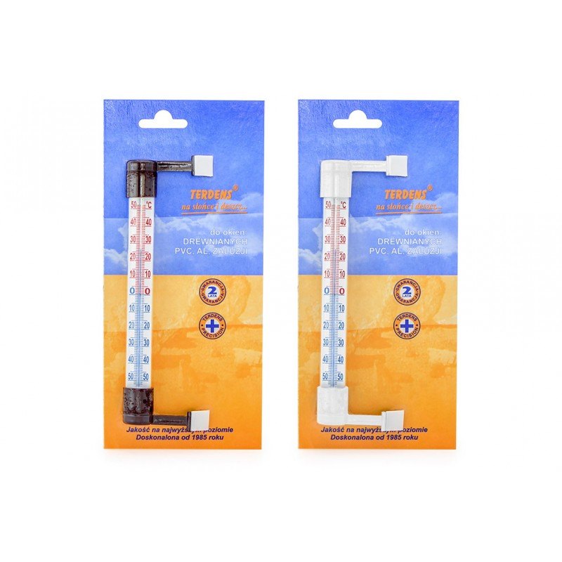 Teploměr okenní plast/sklo 24x3cm lepicí M TRAGAR KUTIL Sklad7 454570.00