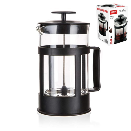 Konvice french press 1000ml sklo/PH/nerez s filtrem  CLARA KUTIL Sklad7 4701257.00