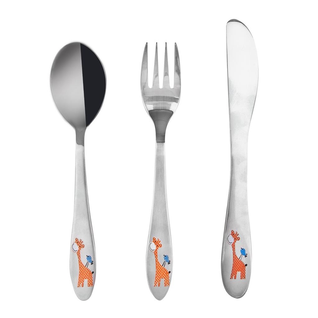 Příbory dětské 3d. nerez ŽIRAFA KUTIL Sklad7 2643673.00
