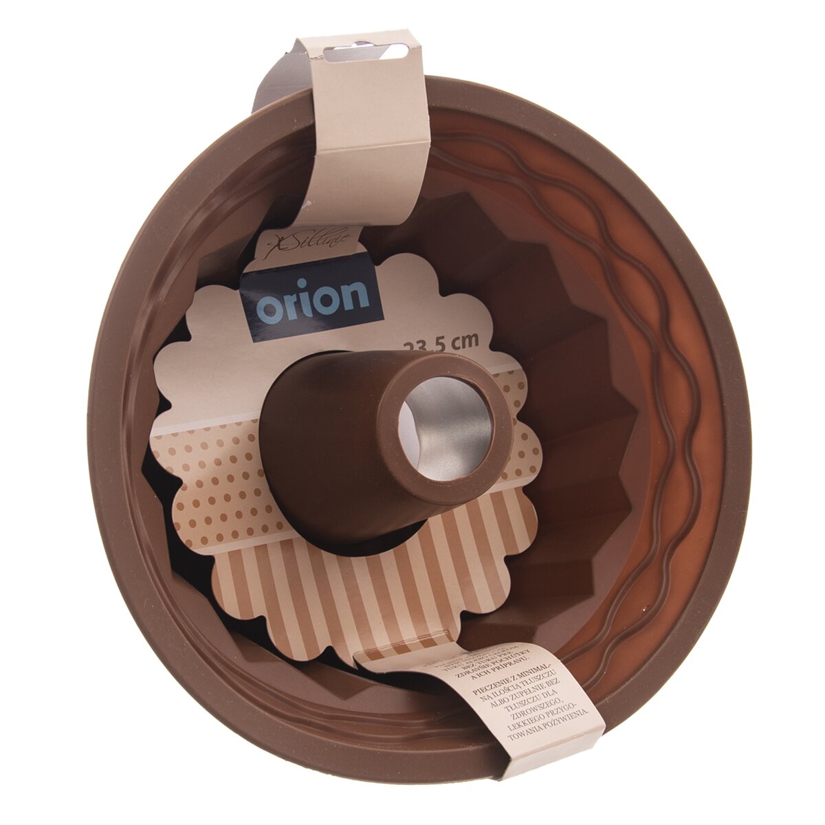 Forma silikonová bábovka ¤24cm ORION hnědá