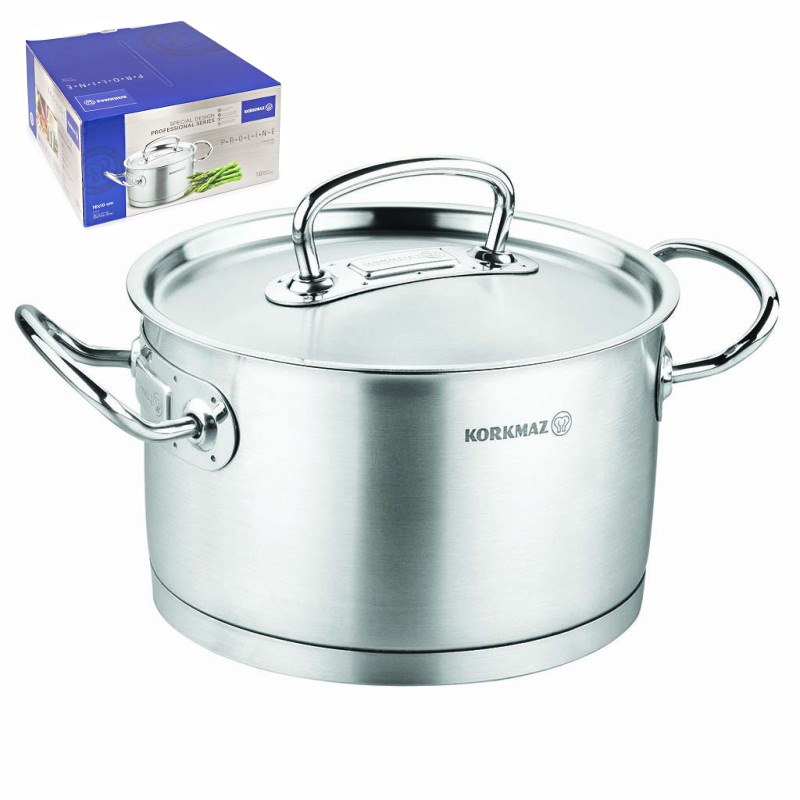 Hrnec Nerez ¤20x12cm 3,8L KORKMAZ PROLINE vč. indukce KUTIL Sklad7 411610.00