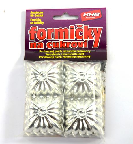 Formička čtvereček ozdobný 30ks  CZ KUTIL Sklad7 7702410.00