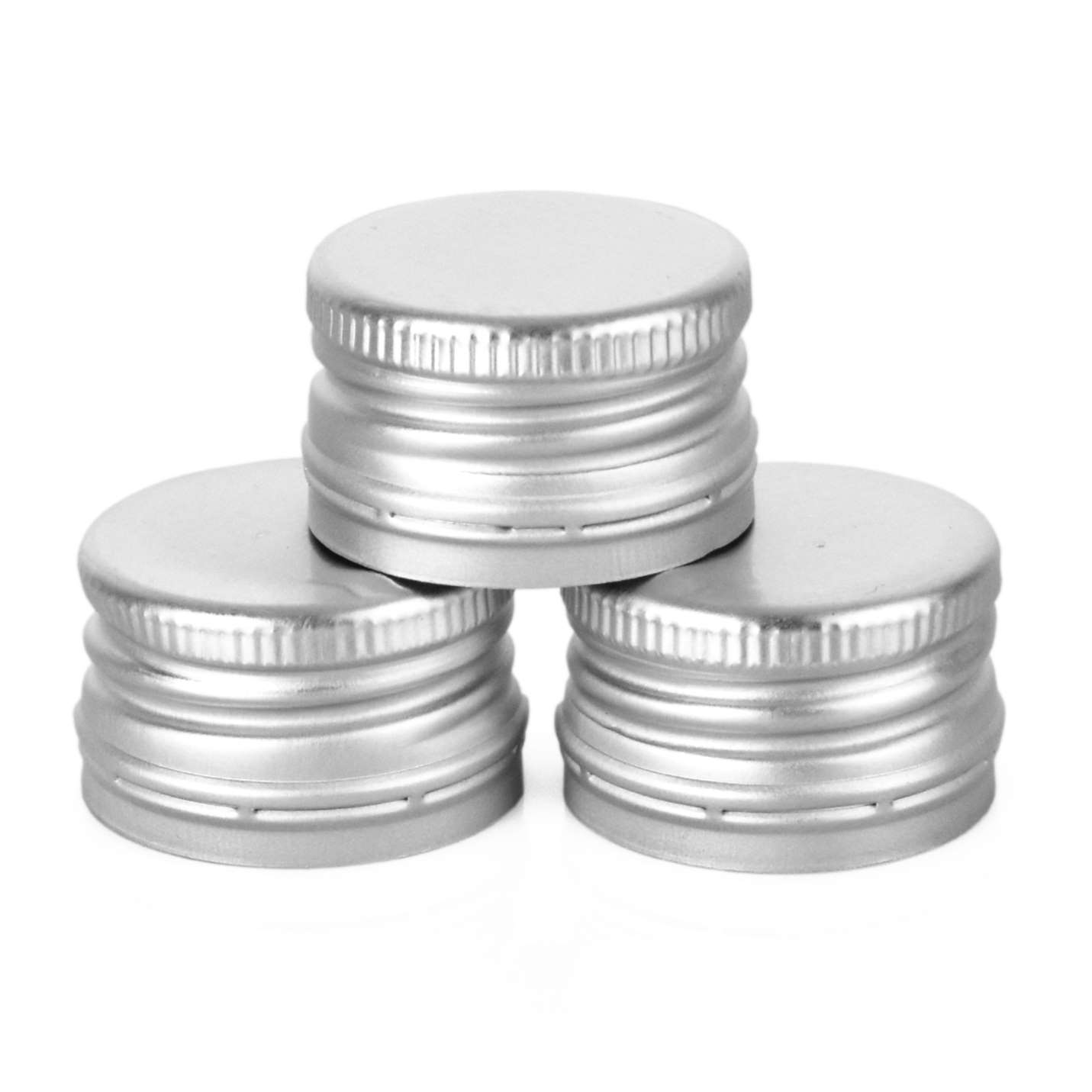 Uzávěr PP 28x18mm alkork, závit, pojistka, stříbrný KUTIL Sklad7 537399.40