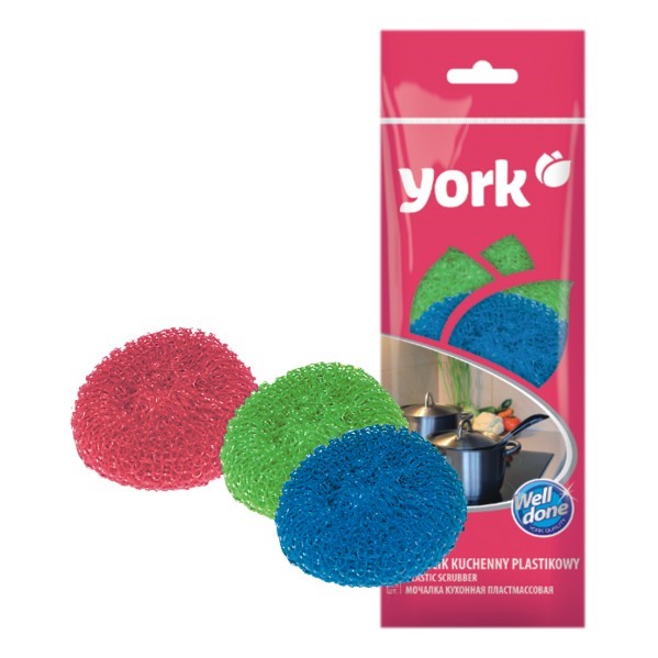 Drátěnka plast 3ks 36g  YORK KUTIL Sklad7 501010.00