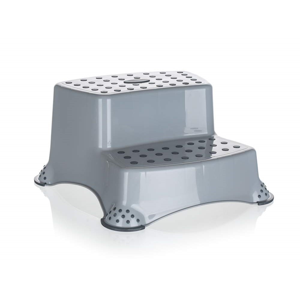 Stolička dvojschůdek 40x37x21cm protikluz 120kg  KEEEPER šedá KUTIL Sklad7 4714351.00