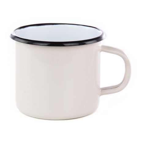 Hrnek smalt 1000ml ¤11cm  CZ bílá KUTIL Sklad7 4037110.00
