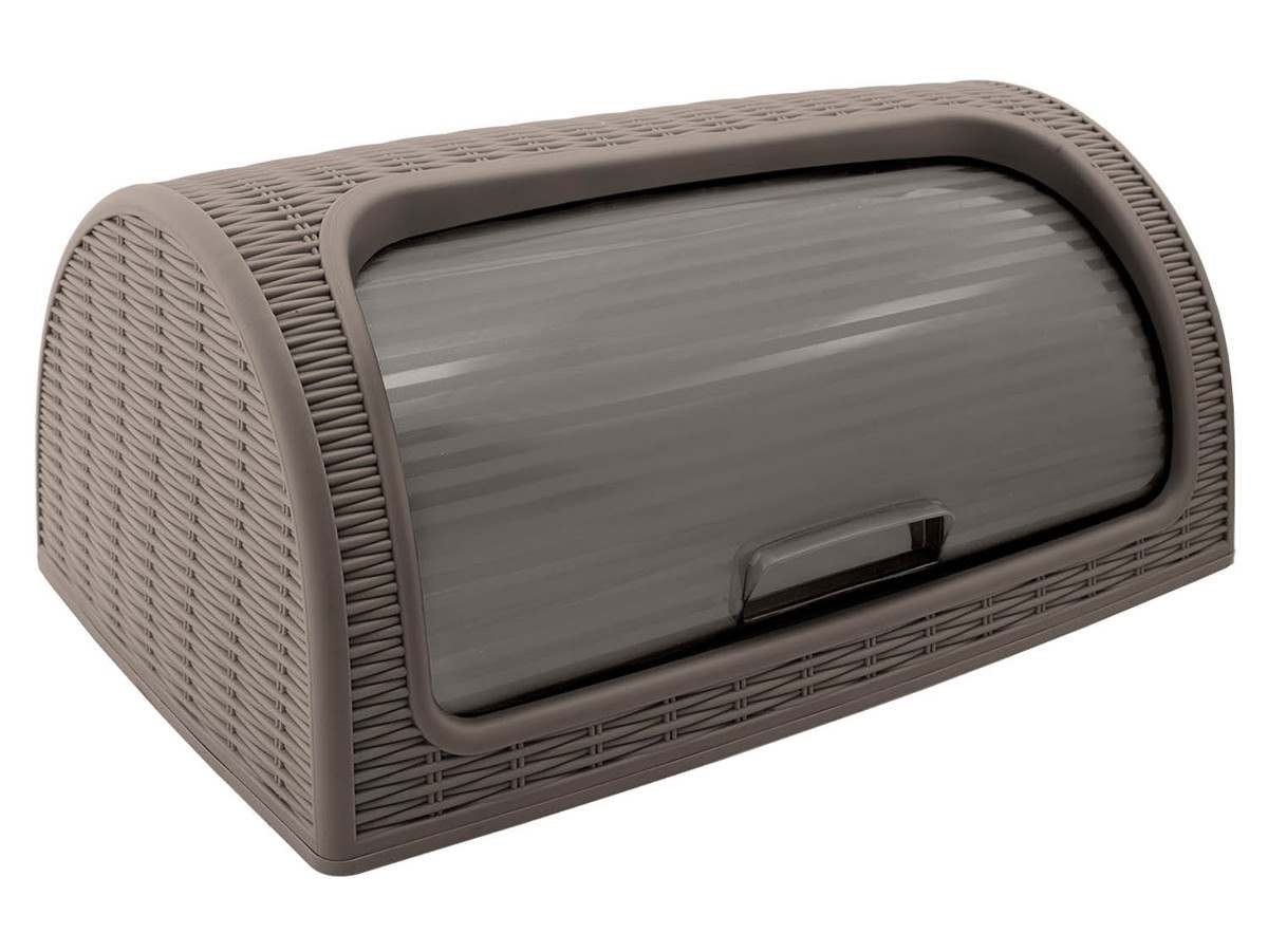 Chlebovka plast 41,5x27x18cm  RATAN hnědá KUTIL Sklad7 423149.00