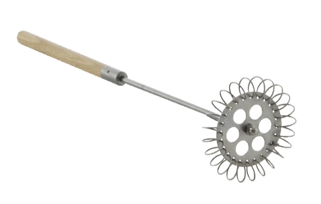 Metla s pružinou ¤70mm nerez/dřevo  CZ KUTIL Sklad7 7690555.00 8594034485008