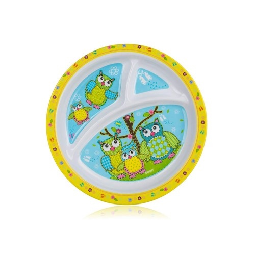 Talíř melamin dělený ¤21cm SOVA KUTIL Sklad7 4711880.00
