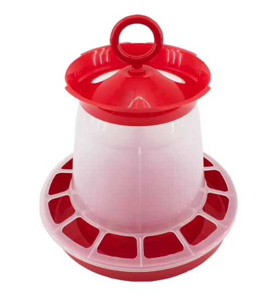Krmítko kuřecí plast ¤25x27cm 3L se závěsem
