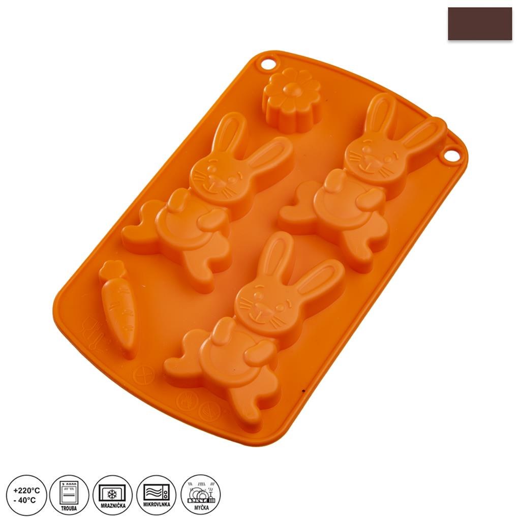 Forma silikonová  ZAJÍC oranžová KUTIL Sklad7 2624961.00