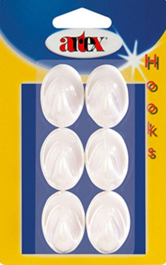 Háček samolepící OVÁL 6 ks  ARTEX KUTIL Sklad7 9302229.00