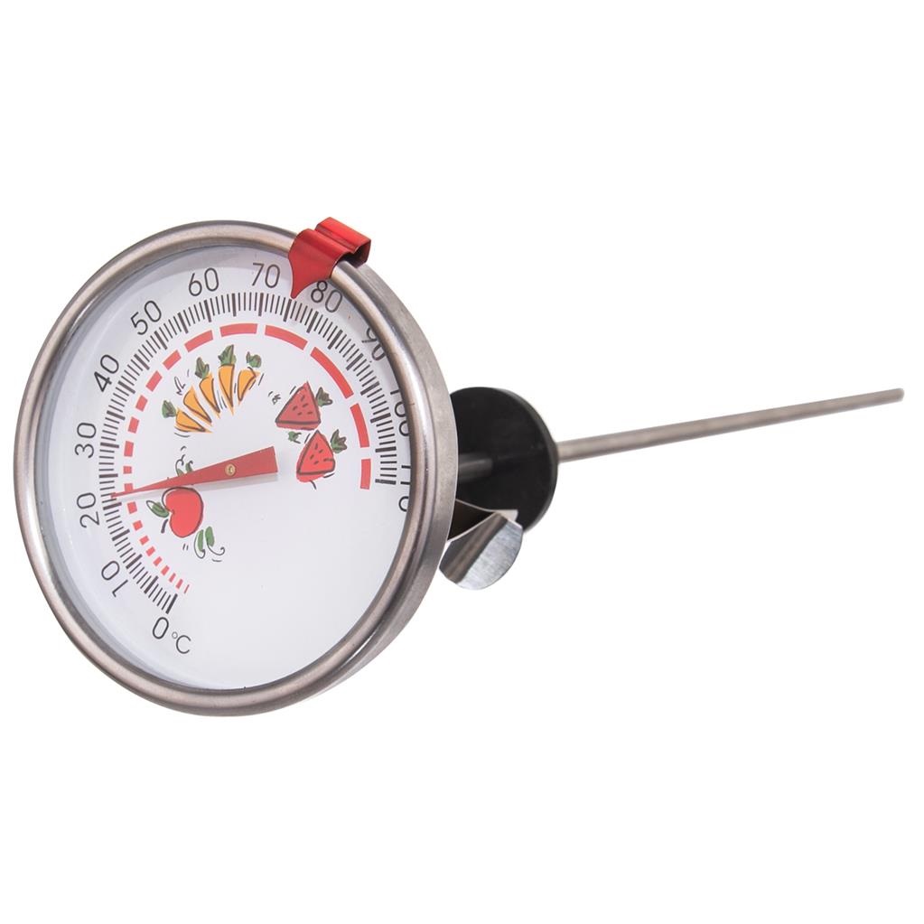 Teploměr zavařovací nerez ¤7,5cm, délka 28cm