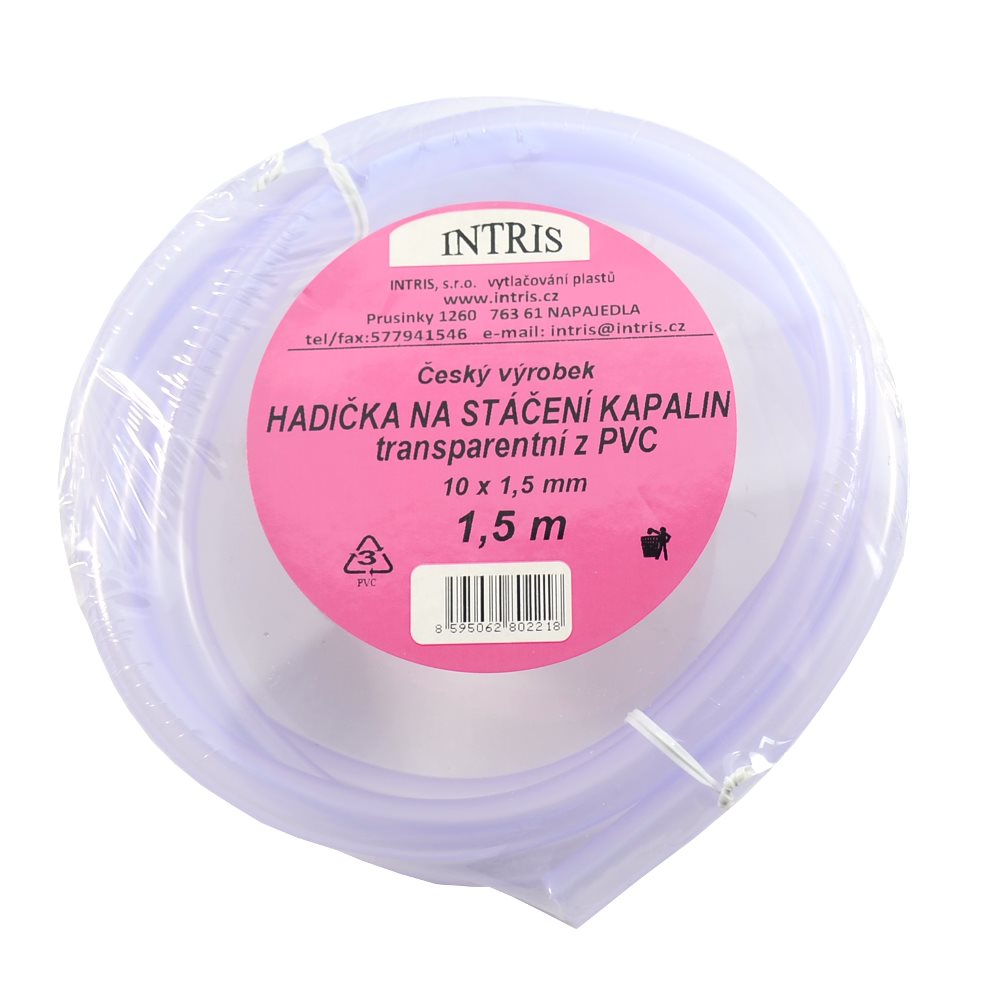 Hadička na stáčanie kvapalín 1,5m PVC SK