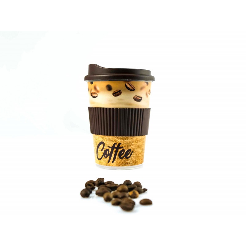 Kelímek PH 250ml COFFEE s víčkem a manžetou KUTIL Sklad7 375903.00
