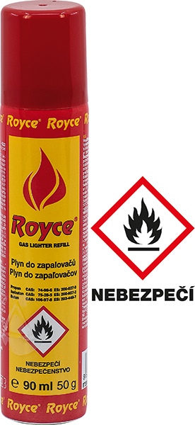 Plyn do zapalovačů 90ml  ROYCE KUTIL Sklad7 8668700.00