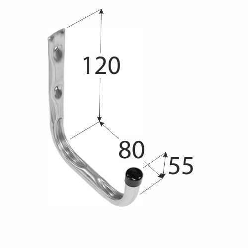 Hák závěsný jednoduchý  80mm  HPU VELANO KUTIL Sklad7 8458110.00