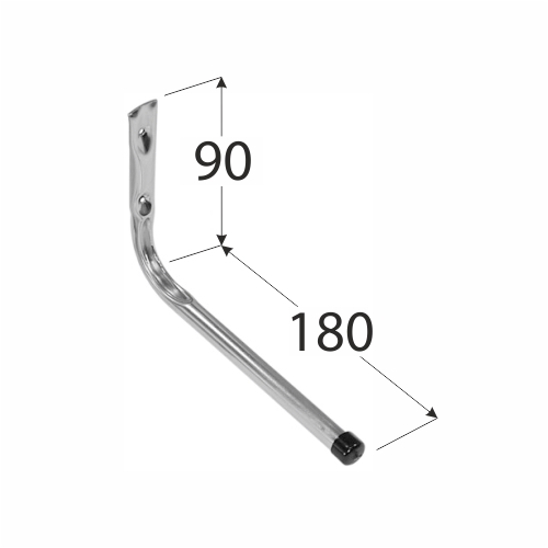 Hák závěsný jednoduchý rovný 180mm  HPP VELANO KUTIL Sklad7 8458010.00