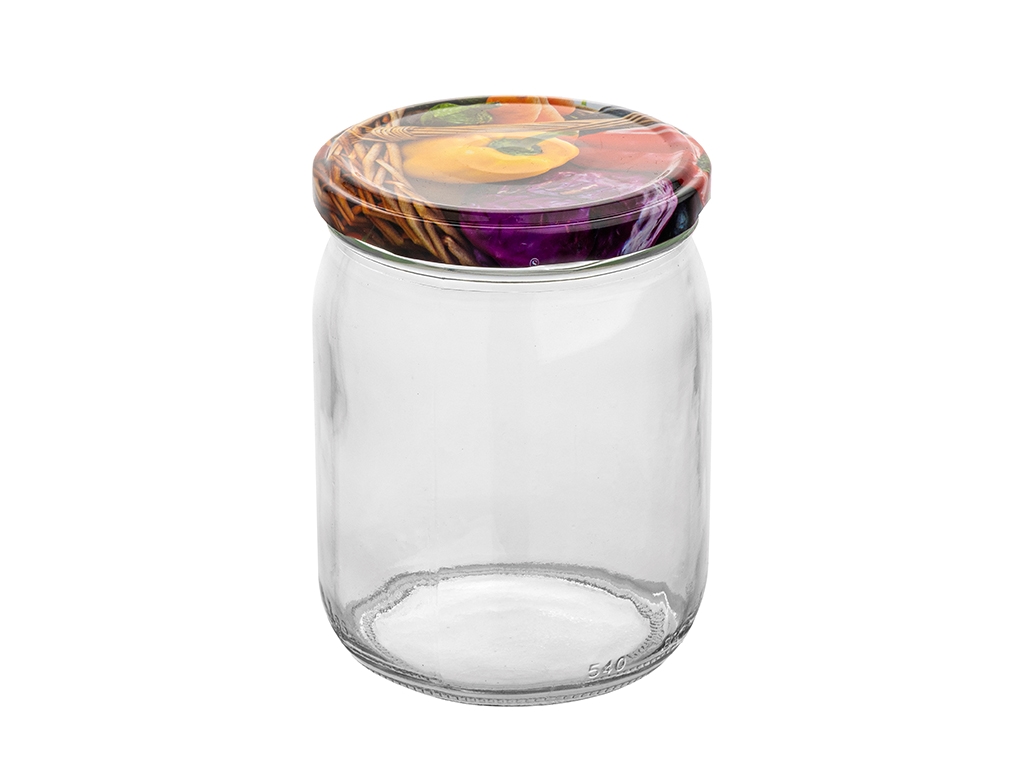 Sklenice zavařovací 540ml ¤82mm s víčkem, sada 6ks