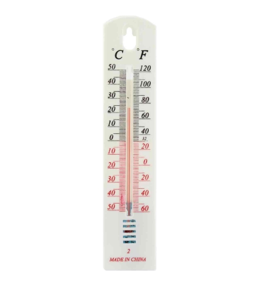 Teploměr pokojový/venkovní plast 20x4cm bílý  KOZÁČEK KUTIL Sklad7 653274.00