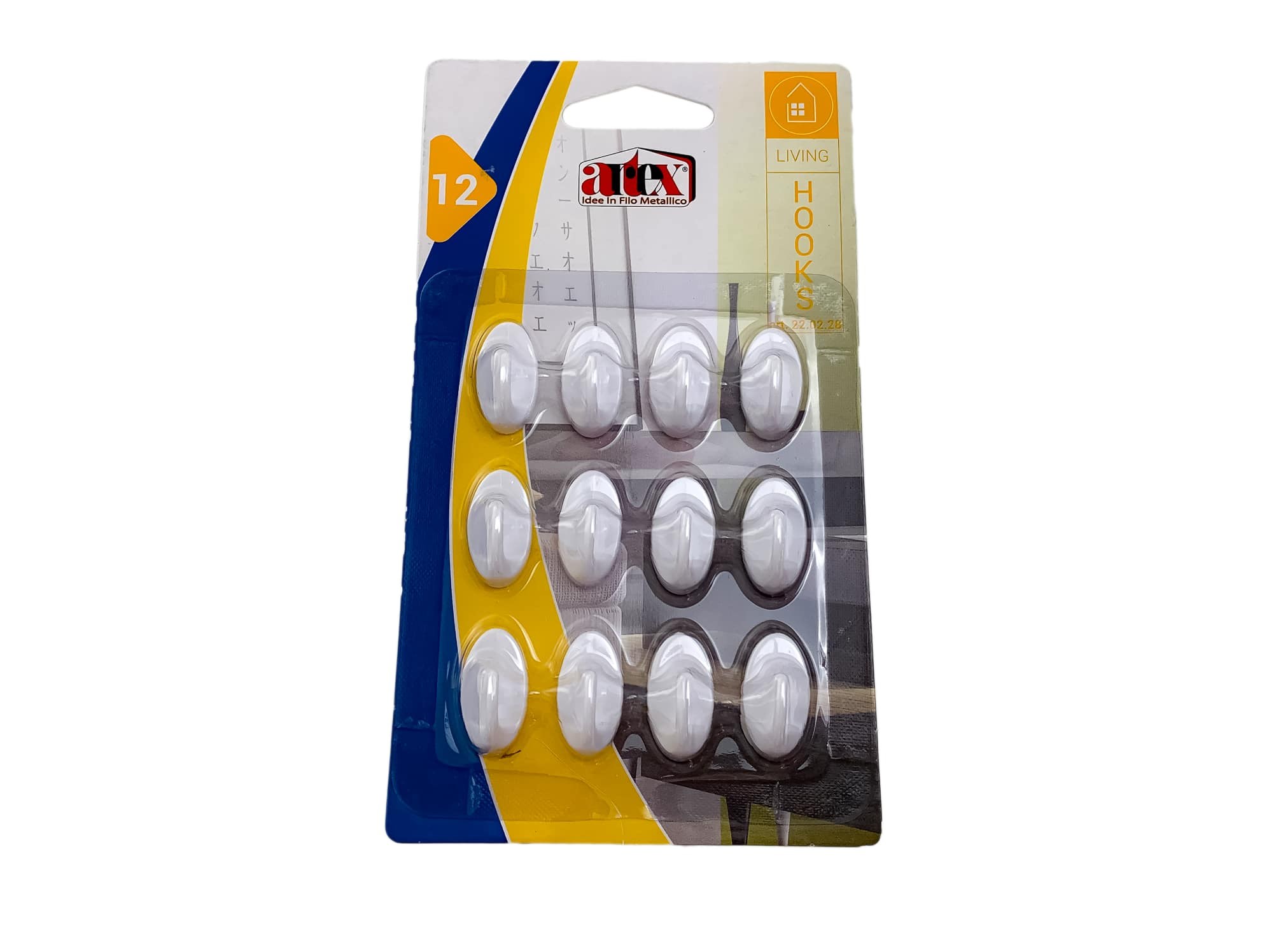 Háček samolepící OVÁL malý 12 ks  ARTEX KUTIL Sklad7 9302280.00