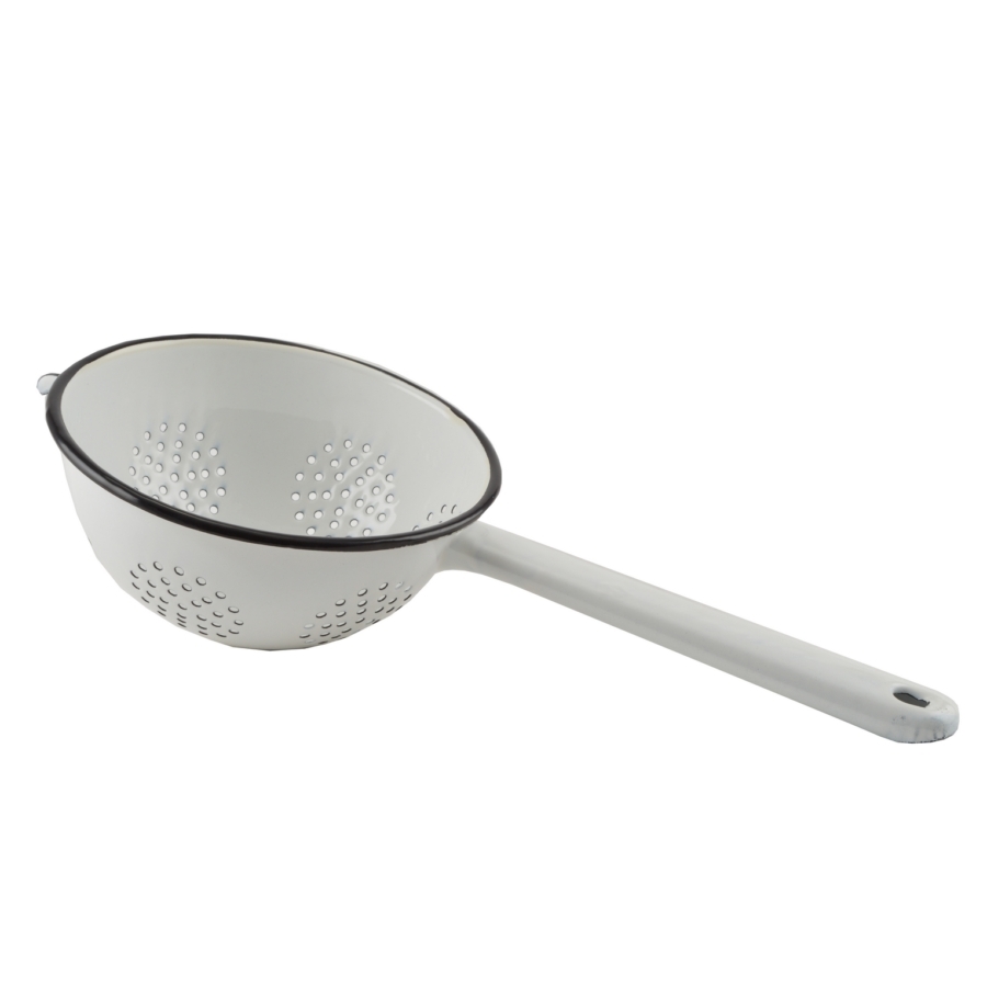 Cedník smalt ¤16cm s ručkou bílý KUTIL Sklad7 602619.00