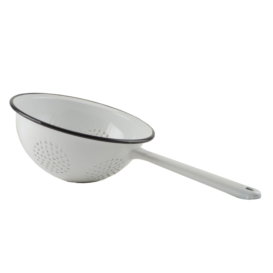 Cedník smalt ¤20cm s ručkou bílý KUTIL Sklad7 670345.00