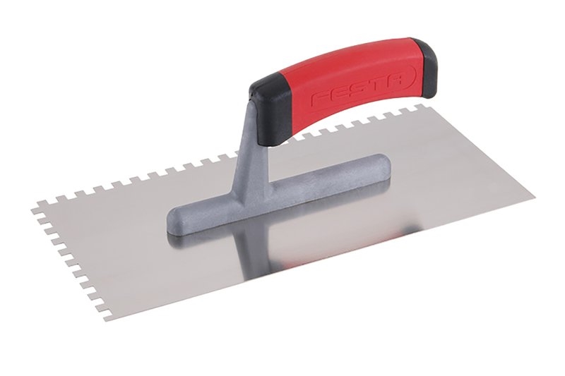 Hladítko 28x13cm zub e6 nerez/guma  FESTA KUTIL Sklad7 8031142.00